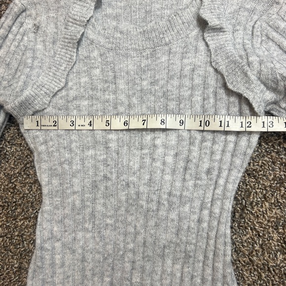 SHEIN Light Gray Mini Long sleeve BodyCon Sweater Dress - Picture 6 of 7